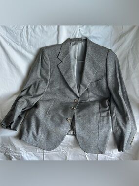 Bernini Italian Gray Wool-Blend Women's Blazer